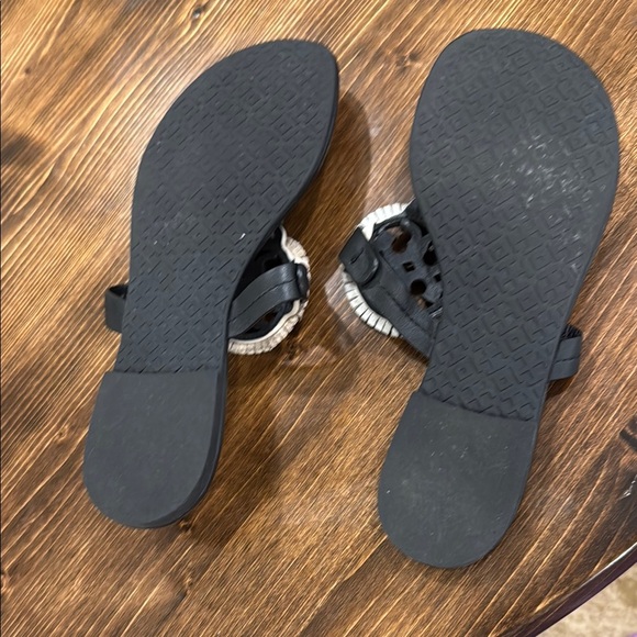 Tory Burch Miller - Black and Cream Sandals *Authentic Pre-Owned - Picture 4 of 6